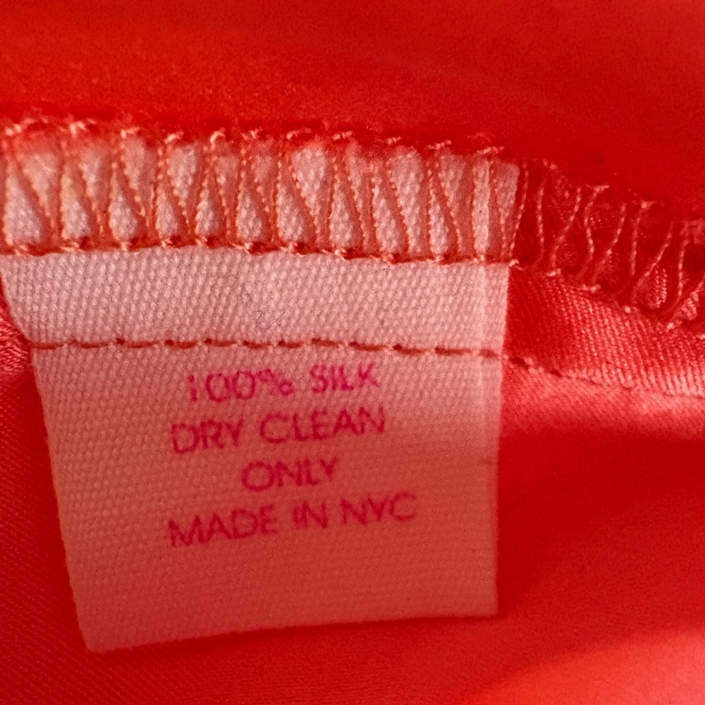 Alice & Trixie Coral Silk Strapless Fit & Flare Dress Size M | Made in NYC - Picture 6 of 6